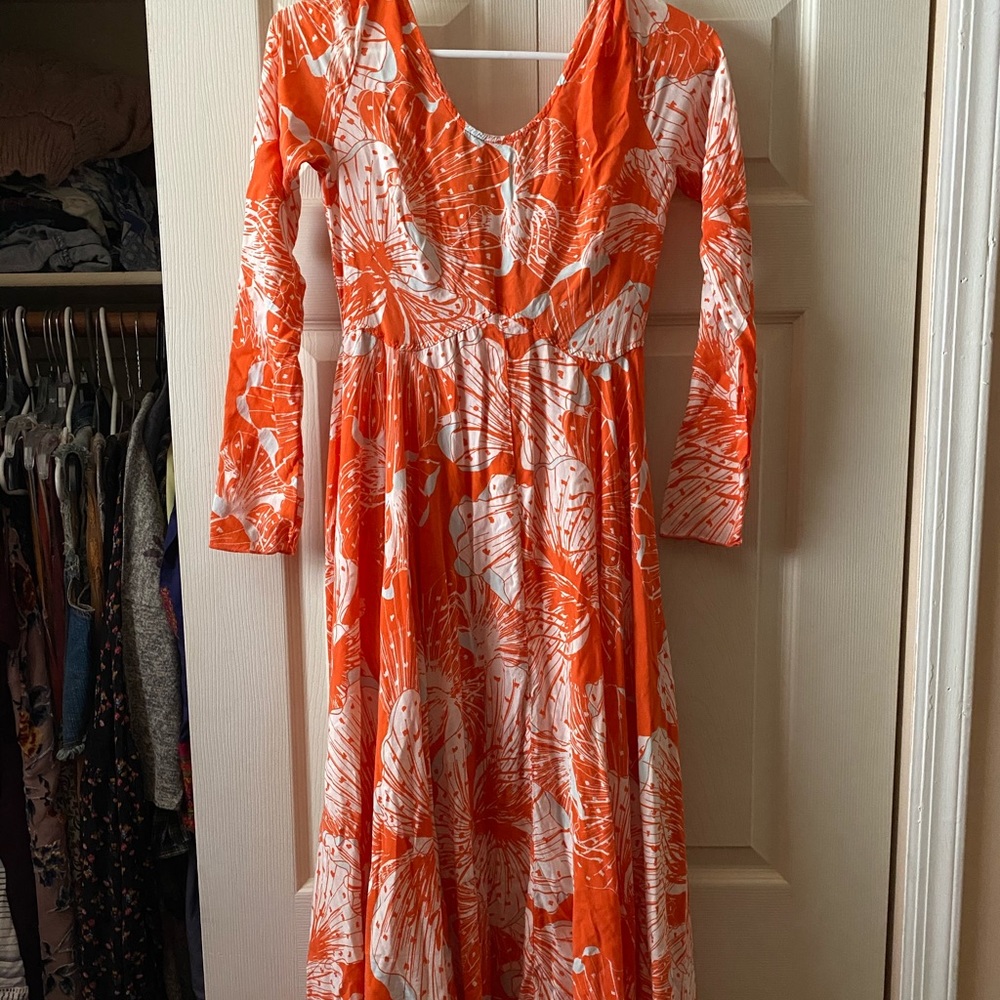 Free people orange dress